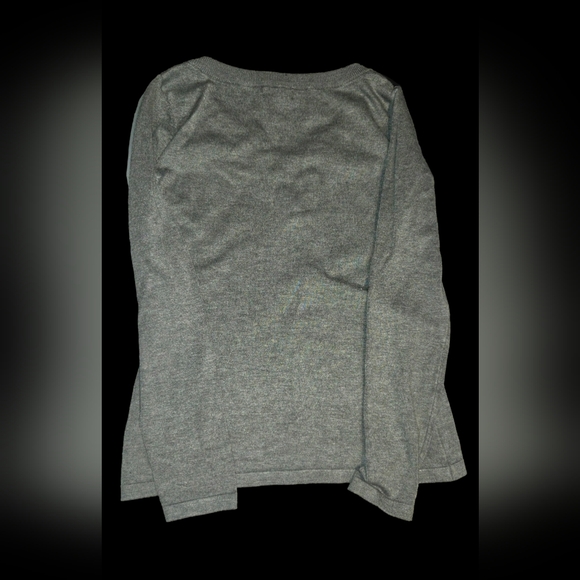 VENUS Gray Lace-Up Sweatshirt with Black Lace - Picture 2 of 3